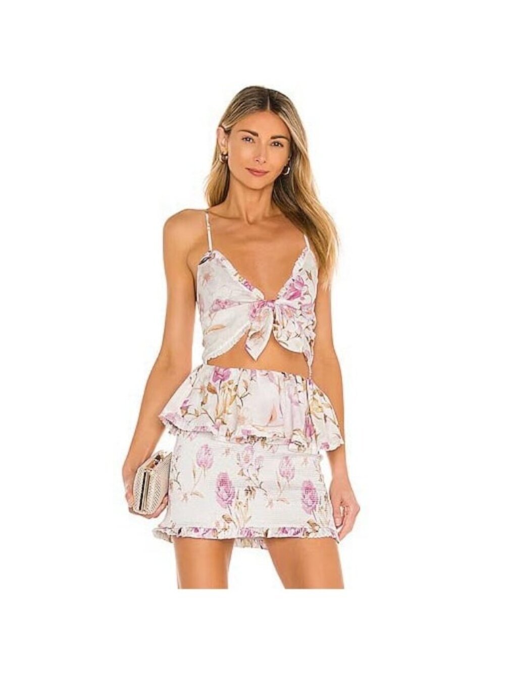V. Chapman Periwinkle Mini Dress in Savannah Rose Lavender
